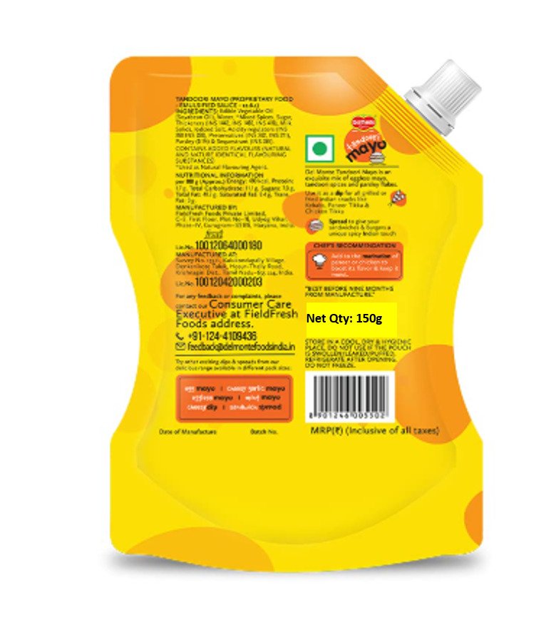 Del Monte Tandoori Mayo Spout Tray 150gm